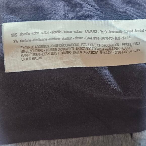 ZARA MAN Dark Wash Denim Pants Side Panel Detail Size 32 - Picture 7 of 8